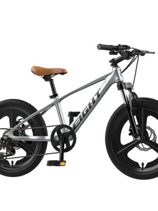 Купить Integrated Wheel 3 Spokes 7 Speed Bike Magnesium Alloy BMX Double Disc Brake Shock Proof Damping Children's Mountain Bikes