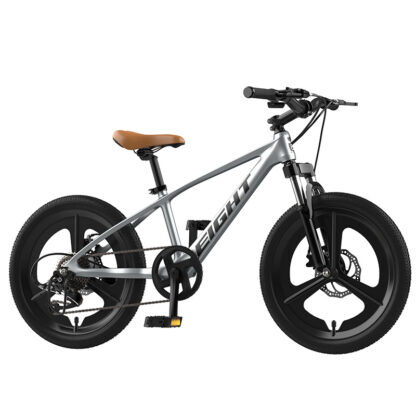 Купить Integrated Wheel 3 Spokes 7 Speed Bike Magnesium Alloy BMX Double Disc Brake Shock Proof Damping Children's Mountain Bikes