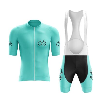 Купить 2022 New Summer Cycling Short Sleeve Jersey And Bib Shorts Set Bike-Forever V2 Men's Or Women's cycle jersey