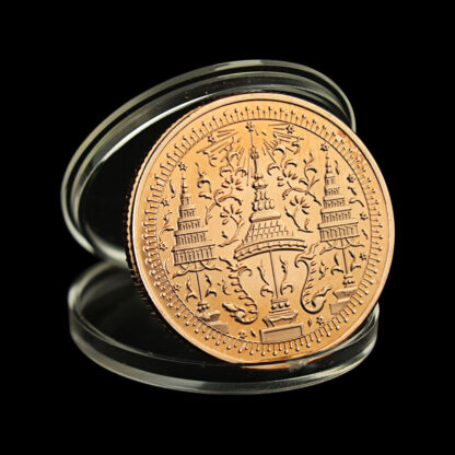 Купить 10pcs Non Magnetic Thailand Elephant Collectible Copper Plated Souvenir Coin Buddhism Temple Good Luck Collection Art Copy Commemorative Coin