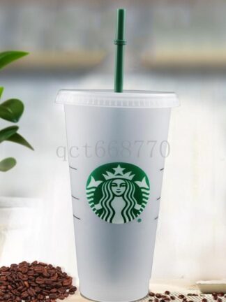 Купить 24oz Tumblers Plastic Drinking Juice Cup With Lip And Straw Magic Coffee Mug Costom Starbucks Transparent