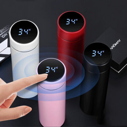 Купить New Fashion Smart Mug Temperature Display Vacuum Stainless Steel Water Bottle Kettle Thermo Cup With LCD Touch Screen Gift Cup DBC VT1117