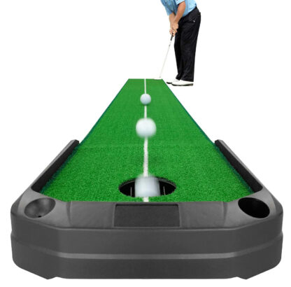 Купить Golf Putting Green Mat Indoor and Outdoor Trainer with Auto Ball Return System for Gifts Game Home Backyard Office