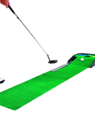 Купить Indoor Golf Putting Green Portable Mat with Auto Ball Return Function Mini Practice Training Aid Game and Gift for Home Office Outdoor Use