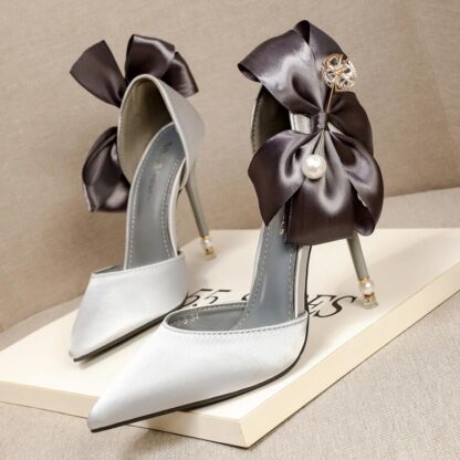 Купить pumps women high heels woman pointed toe stiletto sexy party black plus size shoes wedding ladies