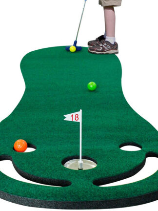 Купить High quality mini golf putting green mat simulator thickening outdoor and indoor synthetic grass training aids gifts carpet tool