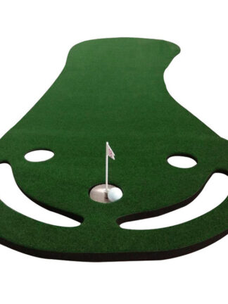 Купить Customized mini golf extra long rubber kidney putting synthetic grass mat carpet pattern green indoor outdoor