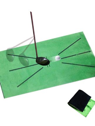 Купить Soft Golf Swing Hitting Mat Portable Fold Track Detection Pad Batting Training Trajectory Cushion Trainer for Indoor Outdoor Office Game Gifts