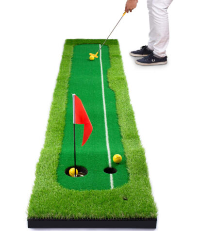 Купить Design Indoor 3D Mini Golf Course Practice Training Putting Green Portable Mat Outdoor Office Game Gifts Non-Slip Thickening