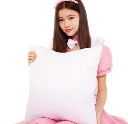 Купить 45*45cmWhite Throw Pillow Sublimation Square Pillowcases DIY Pillowcase Cover for Heat Transfer Sofa Cases
