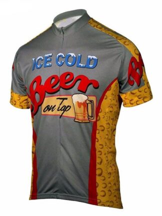 Купить 2021 Retro Ice Cold Beer Summer Cycling Short sleeve Jersey