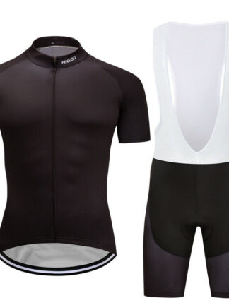 Купить 2021 Men's Black Road Cycling Kits Jersey Bib Shorts Shirt Tights Set Pad Short Pants