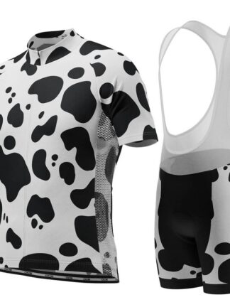 Купить 2021 Retro Men's White/Black Summer Cycling Jersey And Bib Shorts Kit