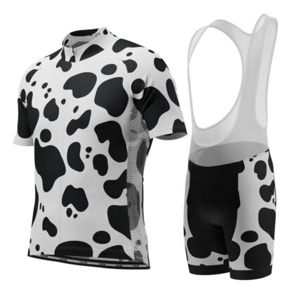 Купить 2021 Retro Men's White/Black Summer Cycling Jersey And Bib Shorts Kit