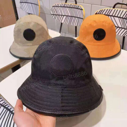 Купить 21SS Bucket Hat Cap for Men Woman Baseball Caps Beanie Casquettes fisherman buckets hats patchwork High Quality summer Sun Visor