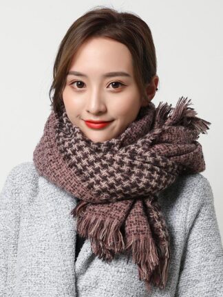 Купить New Fashion Scarves Scarf Fashion Warm Imitation Cashmere Women's Winter Long Style Windmill Checked Shawl