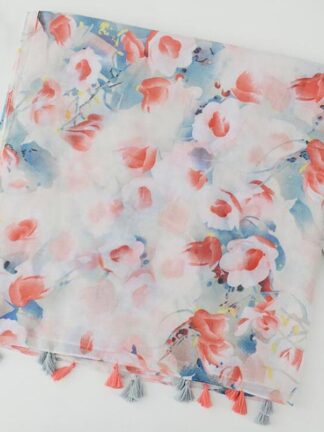 Купить Scarves 2021 Fashion Spring/Summer Women Floral Printing Beach Chiffon Scarf Shawls Female Long Wraps Sunscreen Hijab