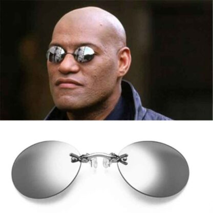 Купить 2021 Clip On Nose Glass Round Rimls Matrix Morpheus Sunglass Mini Framels Vintage Men Eyeglass UV400