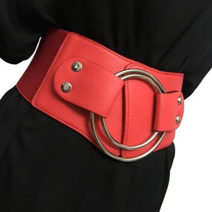 Купить Belts For Women Fashion Waist Elastic Ladies Band Round Buckle Decoration Coat Sweater Dress Waistband