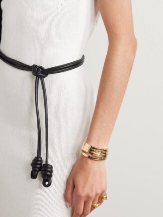 Купить Belts Custom Sheepskin Knot Waist Rope Fashion Leather Round Thin Belt Women's Small Closing Decorative Chain