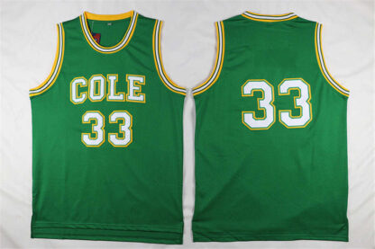 Купить Men High School Cole Basketball Jersey 33 Uniform College Team Green Color University Breathable Pure Cotton Embroidery And Sewing