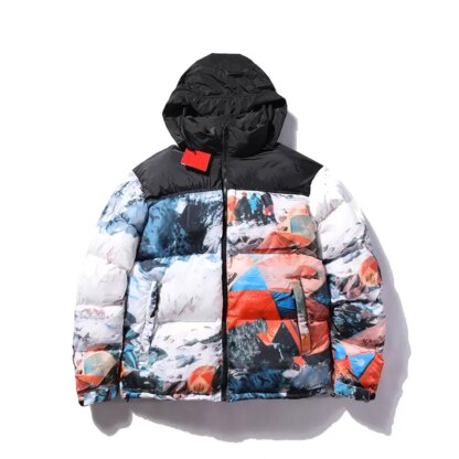 Купить Winter Men Women Hooded Casual Down Jacket Thickrn Warm Luxury Designer High Quality Zipper Padded Coat