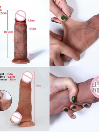 Купить 2022 adultshop Silicone products Simulation dildos Realistic Foreskin Dildo Sex Penis For Women Soft Big Dick Life Purpose Consolador Toys