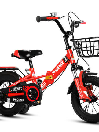 Купить Children's Bike 2-3-4-6-7-8-9-10 Years Old Folding Shock-Absorbing Pedal Bicycle Men and Women Children Bicycle