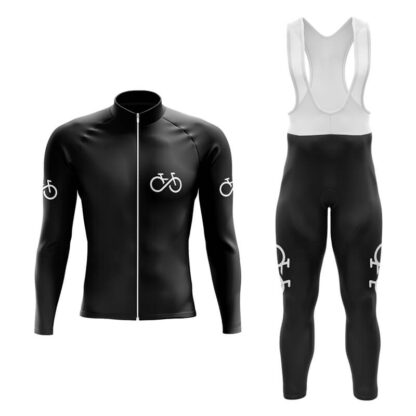 Купить 2022 New Winter Cycling Long Sleeve Jersey And Bib Pants Set Bike-Forever V2 Men's Or Women's cycle jersey Thermal Fleece