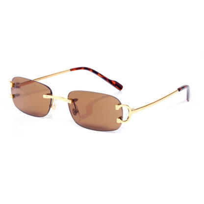 Купить Mens Designer Sunglasses For Women Carti Sun Glasses Round Oval Sunglass Men Women Vintage Rimless Buffalo Horn Brand Design Millionaire Eyeglasses Oculos De Sol