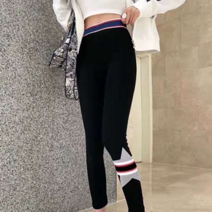 Купить Women Track Pants Slim Leggings Designer Lady Pant Trouse Sport Yoga Bottoms Outwears High Waist Sport Capris With Letters Printed Size S-L