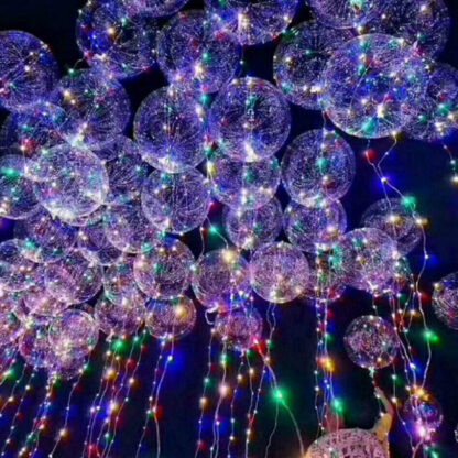 Купить Christmas Lights Round Bobo Ball Led Lights Holiday Lighting Balloon Light with Battery for Christmas Halloween Wedding Party Decorations-13