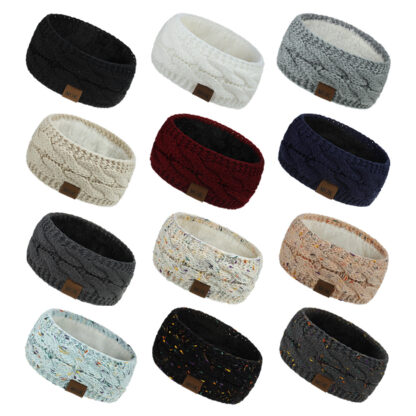 Купить Fashion Design Hairband Colorful Knitted Crochet Twist Headbands Winter Ear Warmer Elastic Hair Band Wide Accessories