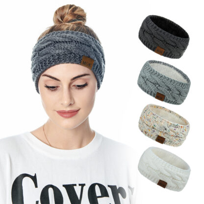 Купить 2021 Hairband Colorful Knitted Crochet Twist Headband Winter Ear Warmer Elastic Hair Band Wide Accessories