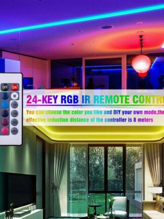 Купить high quality 12V-5050 RGB Wifi Remote Control 10 Meters 24 Keys 300 Lights 40W Light Strip Dual Disk