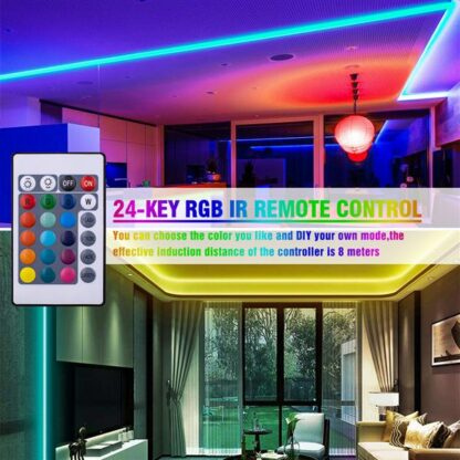Купить high quality 12V-5050 RGB Wifi Remote Control 10 Meters 24 Keys 300 Lights 40W Light Strip Dual Disk