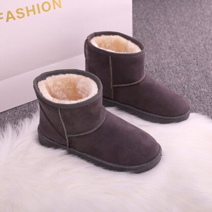 Купить Women's Boots Antiskid Bottom 2021 Winter Shoes Women Winter Warm Fur Snow Ankle Boots Booties Down Keep Warm Boots Botas Mujer