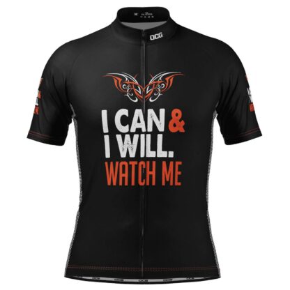 Купить 2022 Men's I Can I Will Watch Me Short Sleeve Cycling Jersey