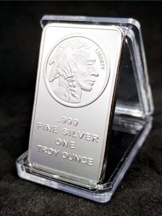 Купить 10pcs Non Magnetic USA Fine Silver Bullion Bar Union Buffalo 1OZ One Troy Ounce Liberty Commemorative Coin Collectible Gift