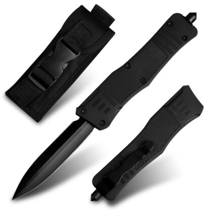 Купить Black D2 Steel Front Automatic Knife Military Tactical Combat Double Action Knife Outdoor Camping Survival Pocket EDC Tools Hiking Fishing Self Defense Equipment