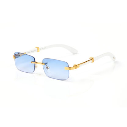 Купить Vintage Fashion Designer Sunglasses Woman Brand Designer Blue Carti Buffalo Horn Ladies Sun glasses for Women Mens Eyeglasses Lunettes De Soleil Oculo Feminino