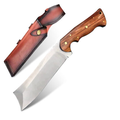 Купить ATS-34 Steel Machete Camping Knife Fixed Blade Hunting Knife Outdoor Survival Military Tactical Combat Knives Desert Iron Wood Handle Adventure Jungle Tools Knifes