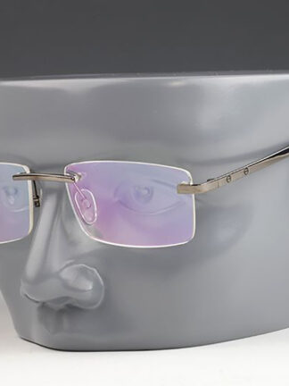 Купить Titanium Alloy Glasses Frame Mens Ultralight Square Myopia Prescription Eyeglasses Metal Frameless Sunglasses Fashion Optical Frames Screw Eyewear