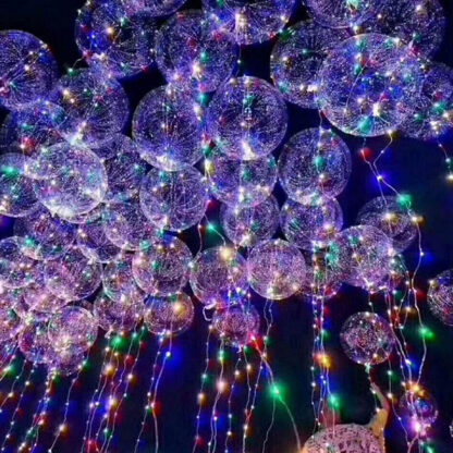 Купить Christmas-Lights Round Bobo LED Strings Ball Lights Balloon Light with Battery for Christmas Halloween Wedding Party Home Decorations-13