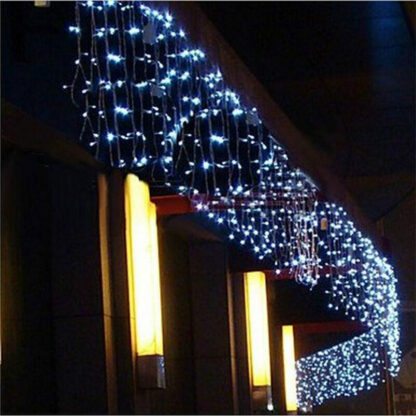 Купить Hot Led Curtain Icicle String Light 110V 220V Led Christmas Garland 96 LED Lights Party Garden Stage Outdoor Decorative Light 5m Wide