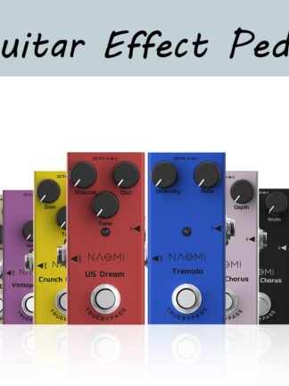 Купить NAOMI Guitar Effect Pedal Mini Single DC 9V for Electric Guitar with Intensity Rate Control True Bypass Guitar Pedal