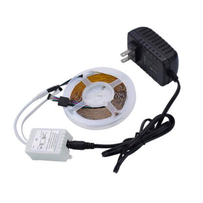 Купить Hot sale 12V 10M Dual-Disk SMD 2835 Lamp Beads 300 Lamp-RGB-IR44-Non-Waterproof And Non-Glue 24-Key Light Strip Set (40W White Light Board)