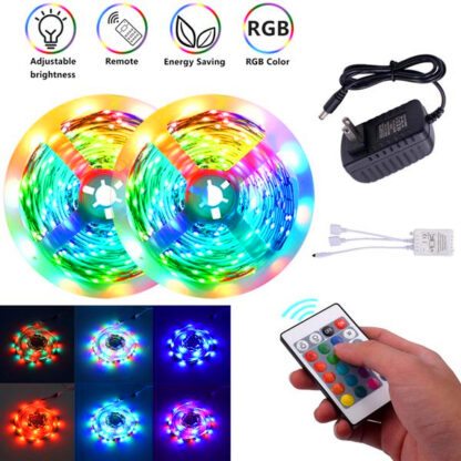 Купить Hot selling Plastic 300-LED SMD3528 24W RGB IR44 Light Strip Set with IR Remote Controller (White Lamp Plate) Home Decoration Lamp