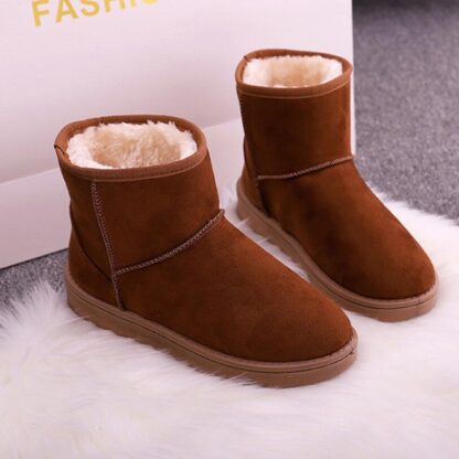 Купить Winter Women Boots Mid-Calf Down Boots High Bota Waterproof Ladies Snow Winter Shoes Woman Plush Insole Botas Mujer Invierno
