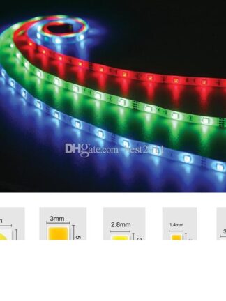 Купить LED Strip Lights 5050 3528 5630 3014 2835 SMD Warm White Red Green Blue RGB Flexible 5M Roll 300 Leds Ribbon Waterproof Non-waterproof